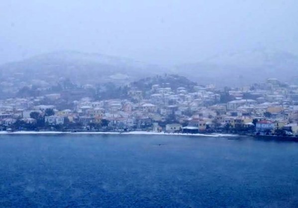 Χιονισμένα Τοπία του Αιγαίου.